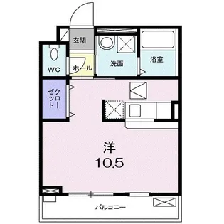 ヒル・ソーレ【1階】の間取り