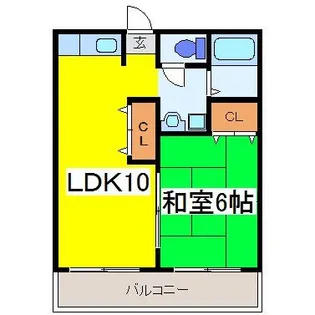 カラサティード【1階】の間取り