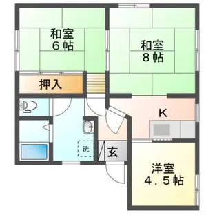 グリーンパーク諏訪【1階】の間取り