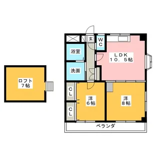 wisteria+【3階】の間取り