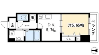 ブリエ三竹【1階】の間取り