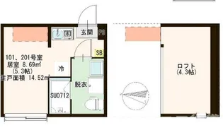 TerraceSaintHonore【2階】の間取り