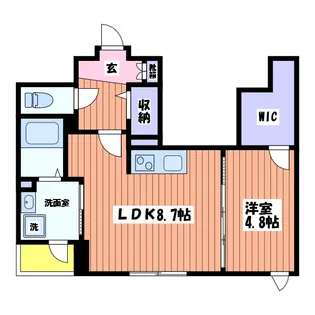 ボス バレーヒル【1階】の間取り