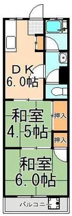 渡辺ハイツ【3階】の間取り