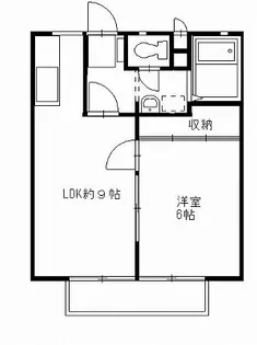 前の山ハイツ【2階】の間取り