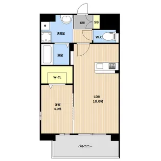 LIBTH大道【4階】の間取り