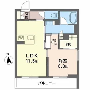 ベレオ南栄町【1階】の間取り