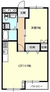 所沢コーポラスA棟【9階】の間取り