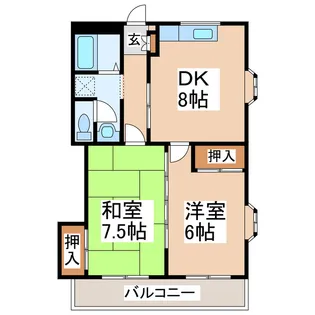オレンジウッド【3階】の間取り
