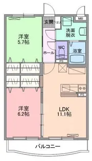 クレスト.石上【1階】の間取り