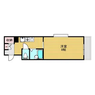 ジュネスドゥ新大阪【5階】の間取り