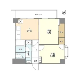 調布セントラルアパート【3階】の間取り