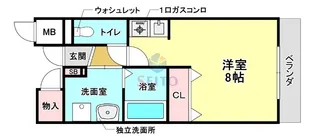 ミール豊中【3階】の間取り