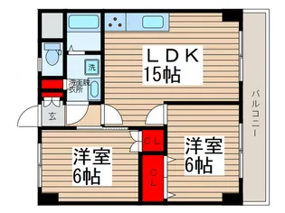 ウインズフジ【3階】の間取り