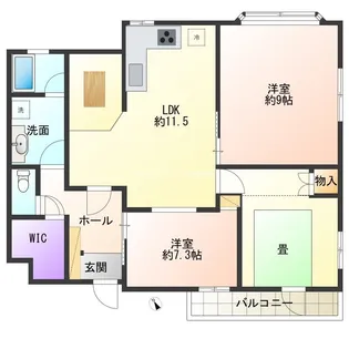 プレミールエバラ【2階】の間取り