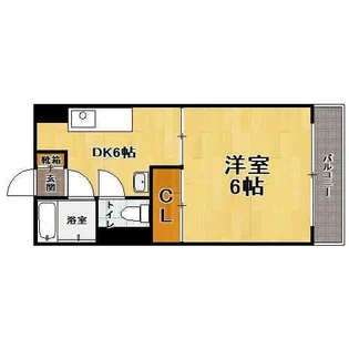 ハッピーエステート片江【3階】の間取り