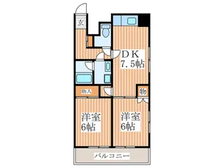 ラフォ-レジュン【3階】の間取り