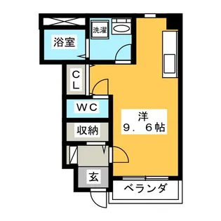 ラティール桜【1階】の間取り