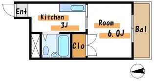 グリンデルハイツ【3階】の間取り