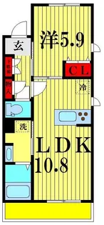 リヴェック東松戸【2階】の間取り