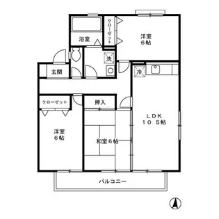 プレミール B棟【2階】の間取り