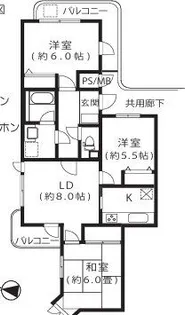 モンシャトー駒込【2階】の間取り