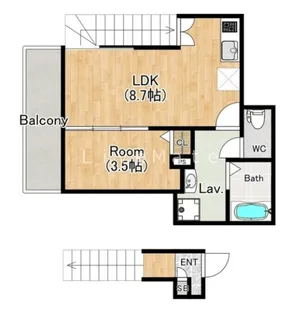ジーメゾン泉が丘アクア【2階】の間取り