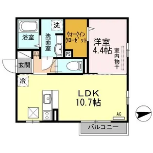 エスポワール【1階】の間取り