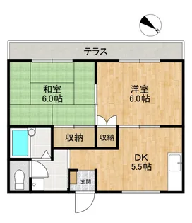 ピアハウス【1階】の間取り