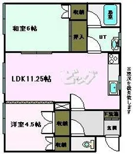 サンクチュアリーハイツ【2階】の間取り