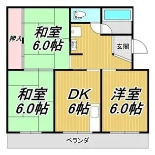 サンライト浅野【2階】の間取り