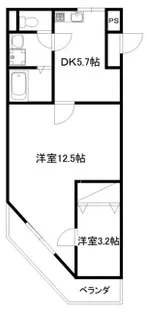 ハイツ・リヴ【3階】の間取り