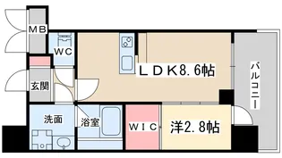 セレニテ中崎町リアン【6階】の間取り