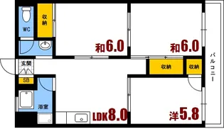 第3守乃屋ビル【2階】の間取り