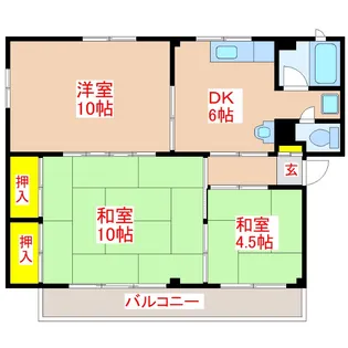 永吉ランド・ヒルズトップレジデンス【2階】の間取り