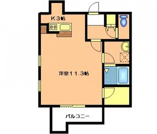 クレセント尼子【6階】の間取り