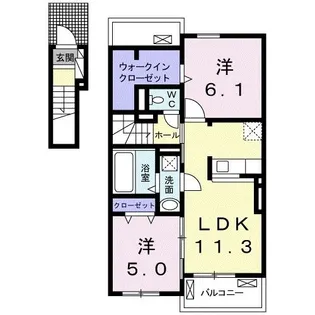 ダイアン【2階】の間取り
