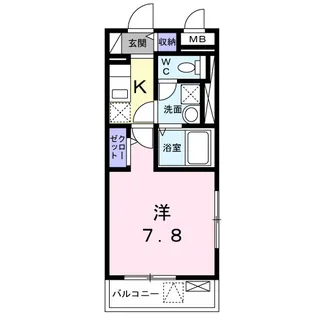 ドミール桜井【1階】の間取り