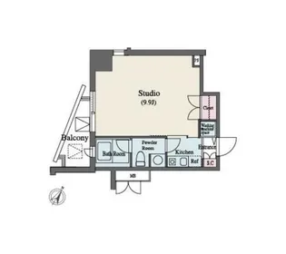 MFPR代々木タワー【4階】の間取り