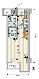 スカイコート神楽坂参番館【2階】の間取り