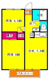 ポエムI【2階】の間取り