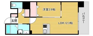 MAISON COULEUR UESHIO【5階】の間取り