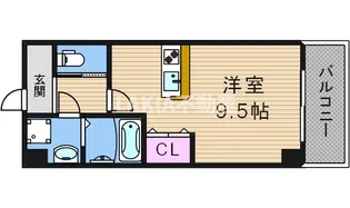 サンライフ北田辺【3階】の間取り