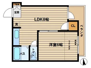 メゾンドベリテ【3階】の間取り