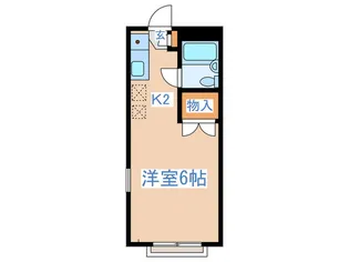 リンドバ-グ【2階】の間取り