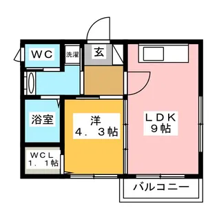 リバーシティ清澄白河【4階】の間取り