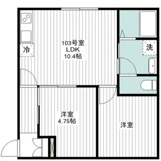 シュカ千川【1階】の間取り