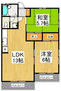プレタメゾン小山【2階】の間取り