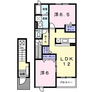 ヴィヴァーチェ和白丘【2階】の間取り