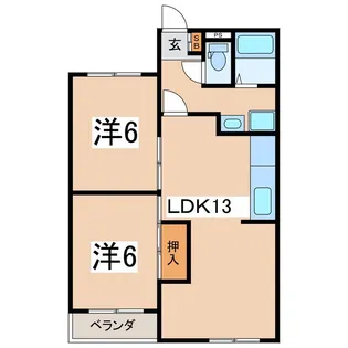 ファミールアトリエ【1階】の間取り
